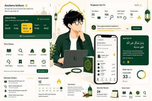 SakuMuslim screenshot mockups